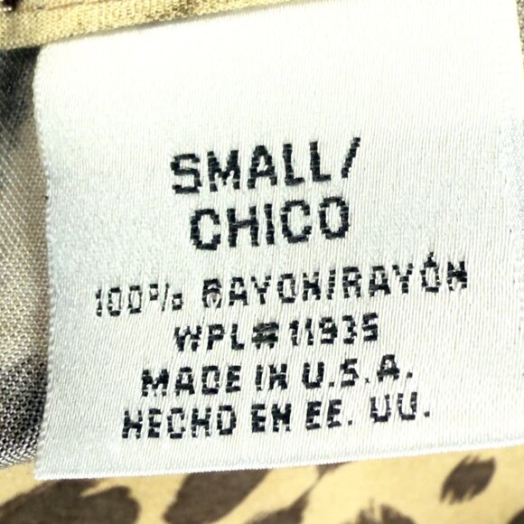 Caribou New York Leopard & Jungle Print Rayon Sleeveless Slip Maxi Dress Size S - Picture 8 of 9